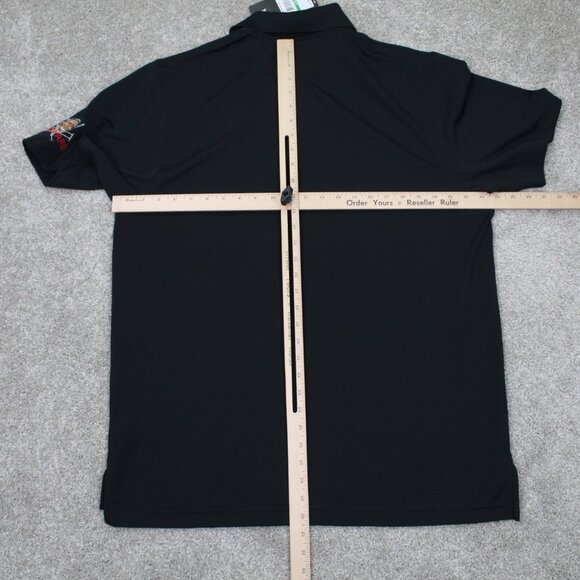 Under Armour Polo Shirt NWT Mens Large Black Heatgear Loose Fit Obama Care Logo - Picture 11 of 14